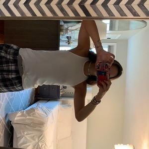 white tank top